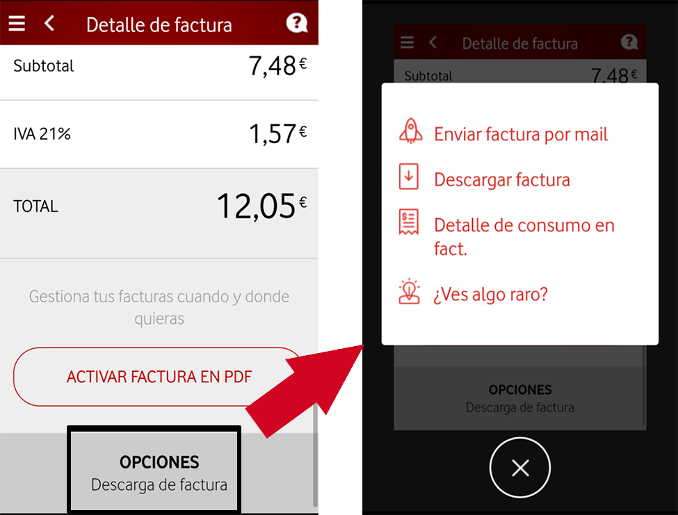 Mi factura Vodafone